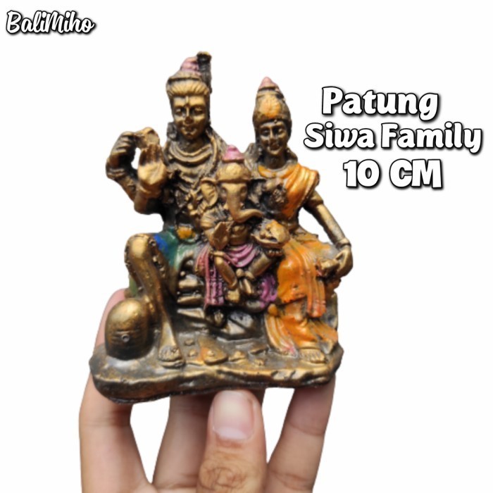 *****] Patung Siwa Family 10 Cm Patung Dewa Siwa Patung Keluarga Siwa Parwati