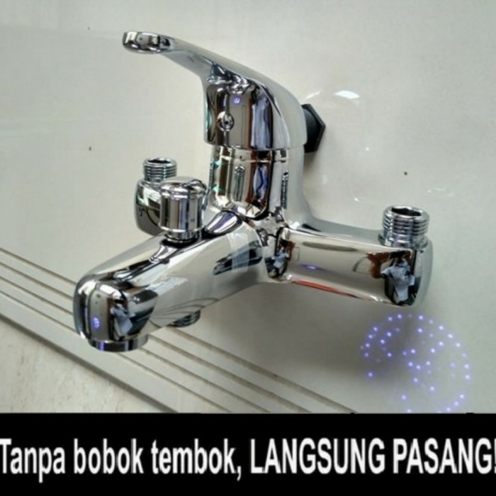 KRAN AIR PANAS DINGIN INSTANT TANPA BOBOK TEMBOK / KERAN BATHUB MIXER