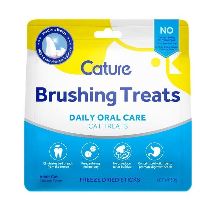 

CATURE Snack Kucing Oral Care Freeze Dried Treats - Chicken Sticks TD