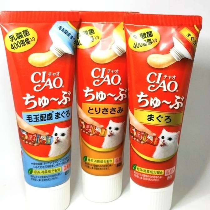 

Ciao CS-101C Snack Kucing Probiotic Dan Hairball Gel Tuna 80g TD