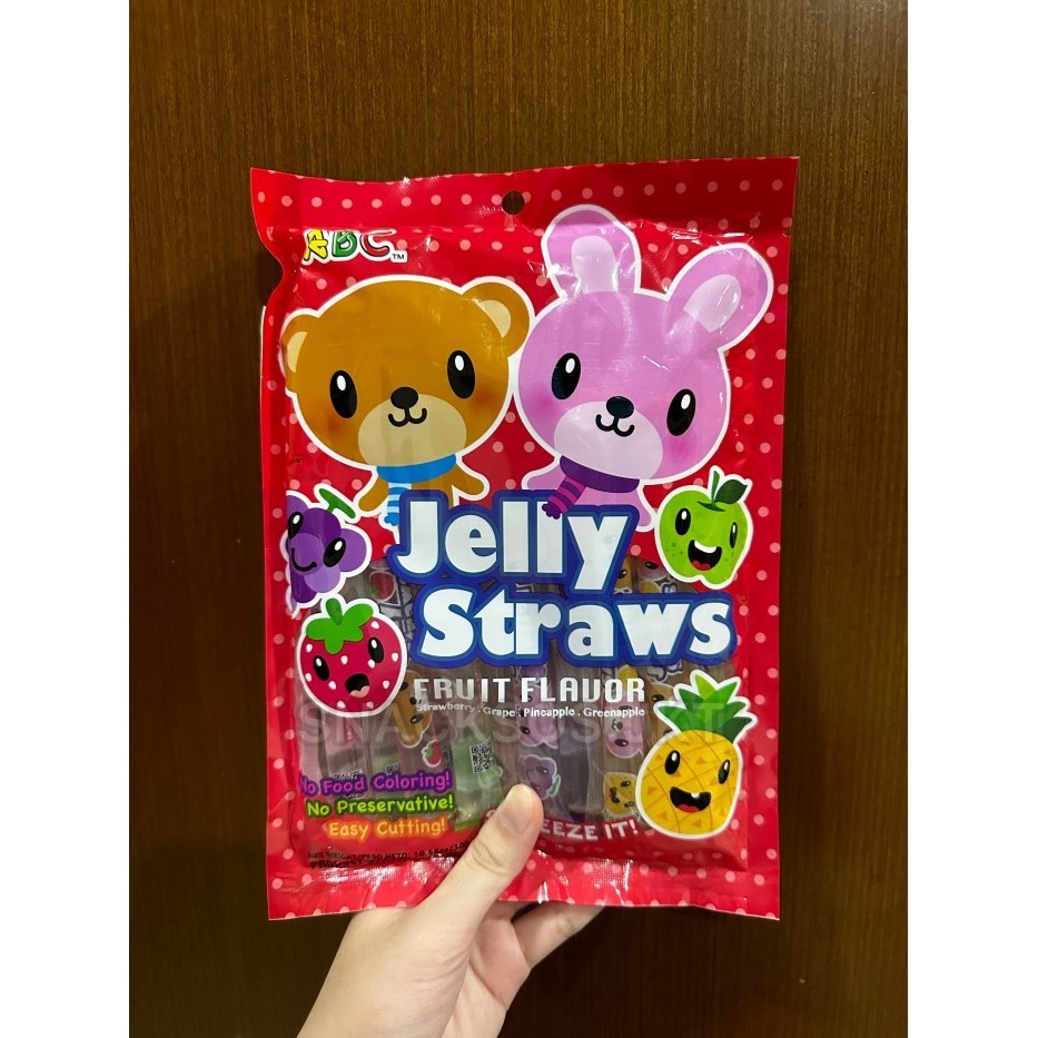 

Abc Jelly Straws Fruit Strawberry Grape Pineapple Greenapple