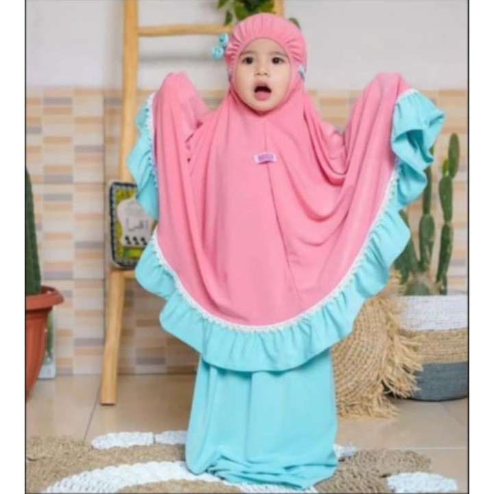 Mukena Anak 7 Tahun Mukena Lebaran Anak Rukuh Anak Perempuan Mukena Anak 3 Tahun Plus Sajadah Mukena