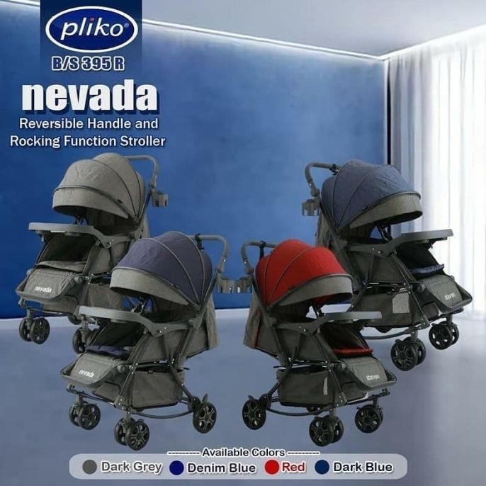 Kereta Dorong Bayi Baby Stroller Pliko 395 Nevada