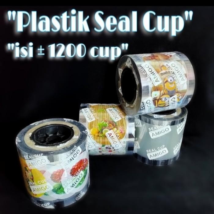 PLASTIK LID CUP SEALER CUP POLOS , MOTIF / PLASTIK SEALER CUP