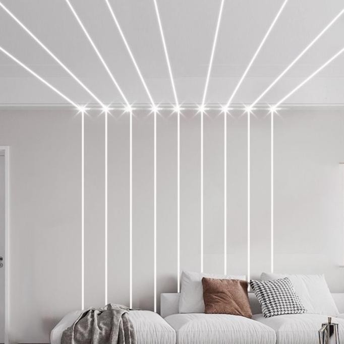 Kekinian - list rel Rumah lampu led strip alumunium HITAM 1M