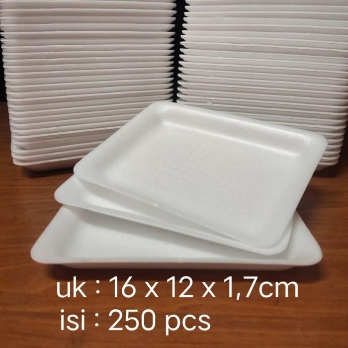 

Foam Tray Tr 4 - Styrofoam Tray Buah Tr4 - Isi 250Lbr (16X12X1, 7Cm)