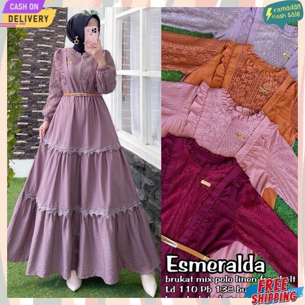 Baju Gamis Wanita Terbaru 2024 Bsju Gmis Drees Nikahan Syari Bju Gnis Cewe Premium Gamis Mewah Korea