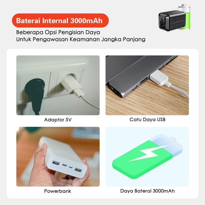 Big Sale XIHANCAM 5MP Kamera cctv mini tersembunyi Tanpa Kabel Spy Camera Wifi