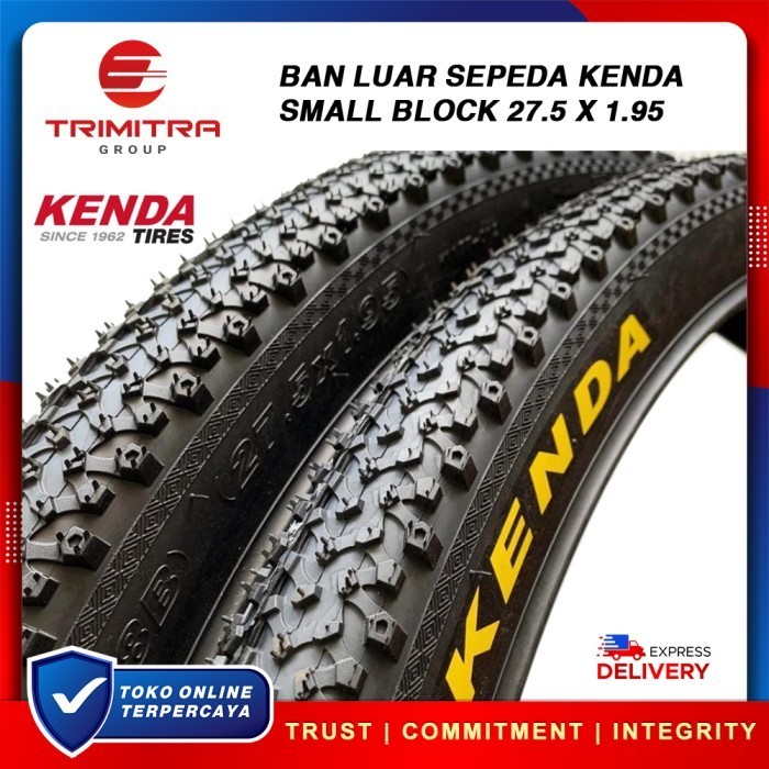 Terbaru Ban Luar Kenda 27.5 X 195 / Ban Luar 27.5 X 1.95 Mtb Motif Small Block Promo Terlaris