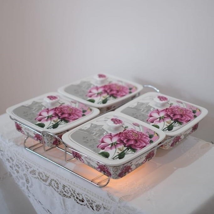 Terbaru Prasmanan Fiorenza Segi / Wadah Saji Fiorenza / Prasmanan Garden Promo Terlaris