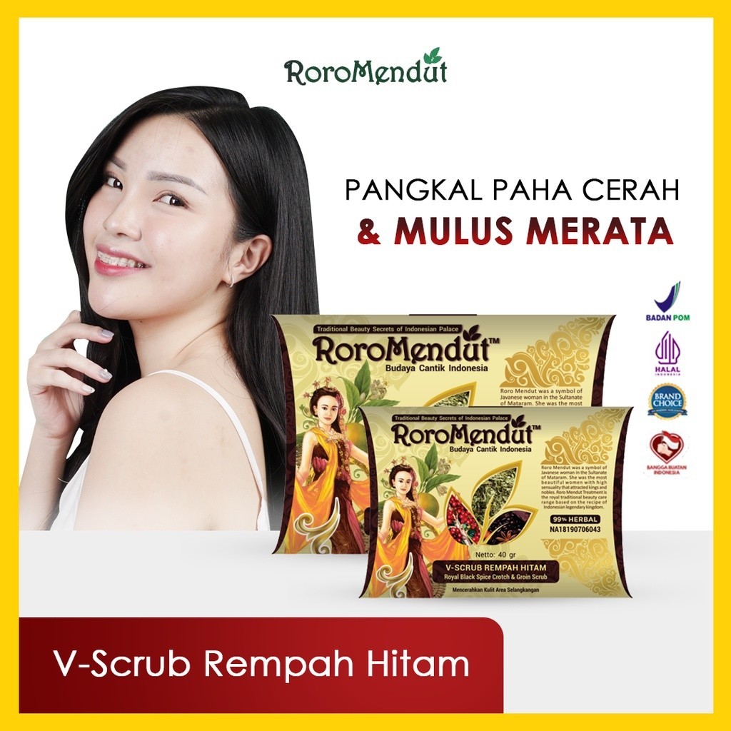 RM V Scrub Roro Mendut Lulur Pemutih Selangkangan Herbal Jamu Pasutri Kewanitaan Feminime SPA Rempah