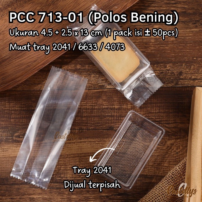 

siap kirim] Plastik Cookies PC713-01 Polos Bening Nastar Nougat Kue Kering