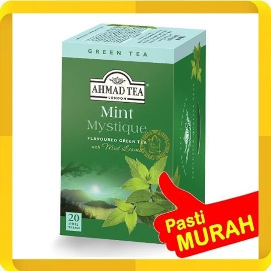 

GREEN TEA AHMAD TEA MINT MYSTIQUE WITH MINT LEAVES TEH AHMAT 20S 40G Best Seller