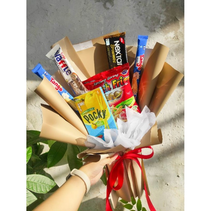 

Bouquet Snack Murah/Buket Wisuda Pku