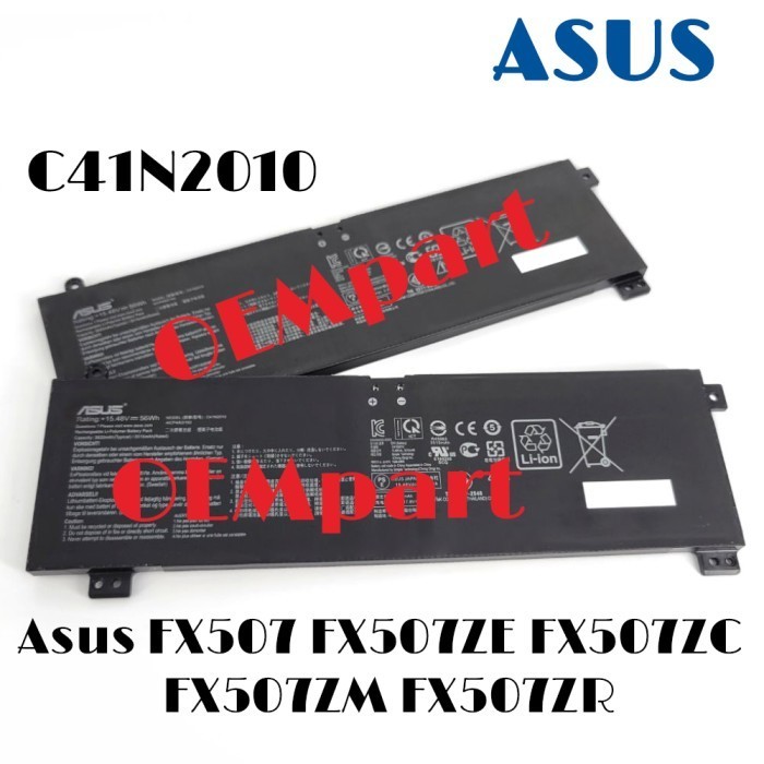 Baru Baterai Asus FX507 FX507ZE FX507ZC FX507ZM FX507ZR C41N2010 Orinal