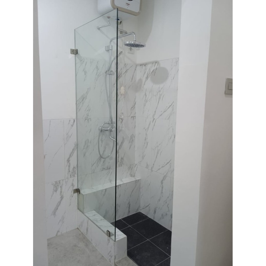 Terbaru Kaca 10Mm Tempered Sekat Kamar Mandi Kaca Cermin Kamar Mandi Promo Terlaris