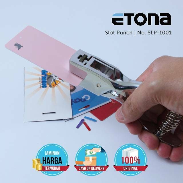 

Pembolong Id Card Slot Punch E101 Etona/Perforator/Full Metal