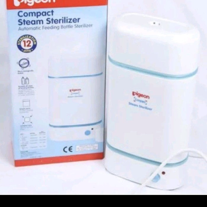 Pigeon Compact Steam Sterilizer Steril Botol Susu Bayi Pigeon