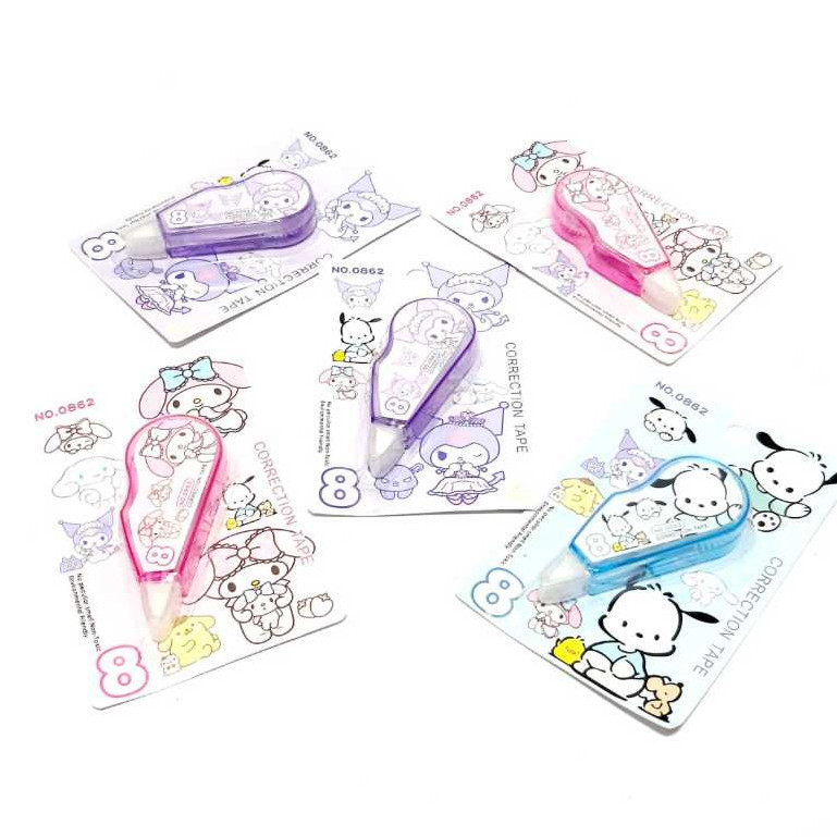 

Harga Grosir ( 24 Pcs) Correction Tape Sanrio No 0862 8M X 5Mm