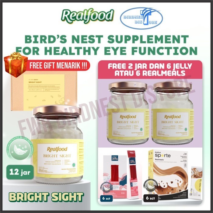 

Realfood Bright Sight Isi 12 Jar Free Jar Minuman Sarang Walet