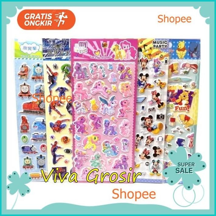 

STIKER ANAK TIMBUL 3D - STIKER ANAK KARAKTER MURAH 1 LEMBAR TERJAMIN BEST