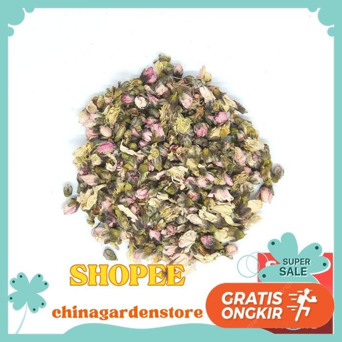 

TEH BUNGA PERSIK / DRIED PEACH BLOSSOM FLOWER TEA TISANE 250 GRAM BEST SELLER