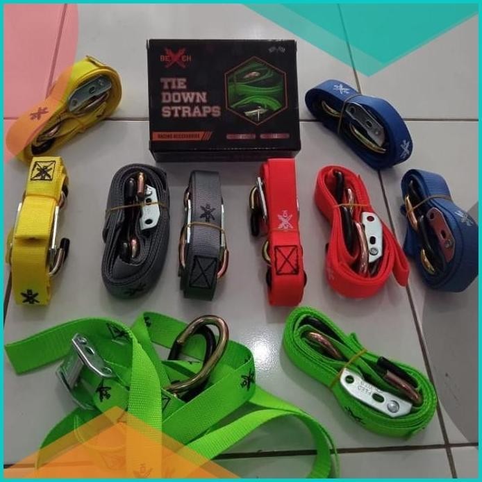 

tie down TALI PENGIKAT TRAIL TRIL MERAH HITAM HIJAU BIRU KUNING 16novz