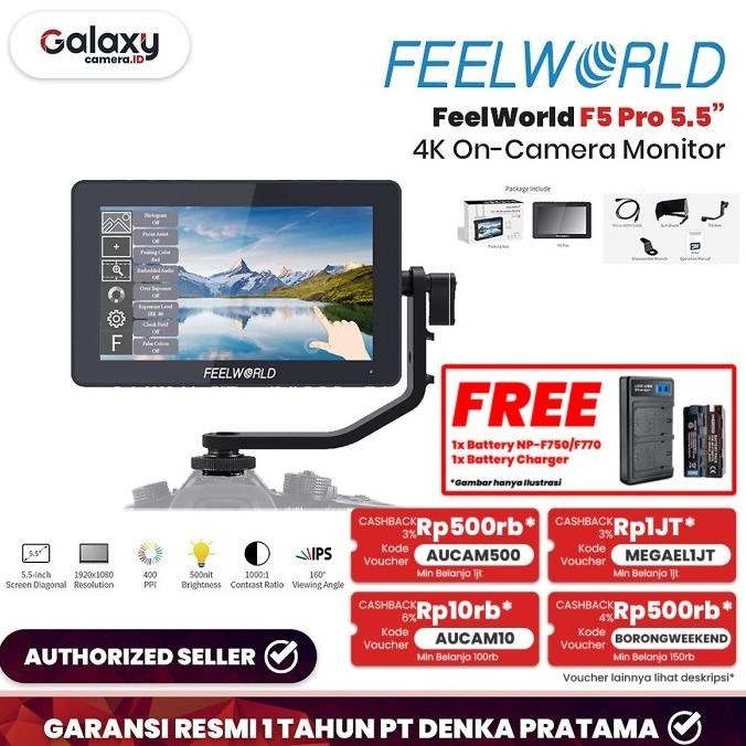 Feelworld F5 Pro 5.5" 4K On-Camera Monitor