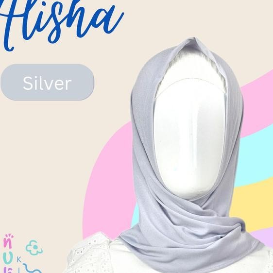 Terbaru Jilbab Anak Jersey Premium Bergo Hijab Belahan Depan Alisha M