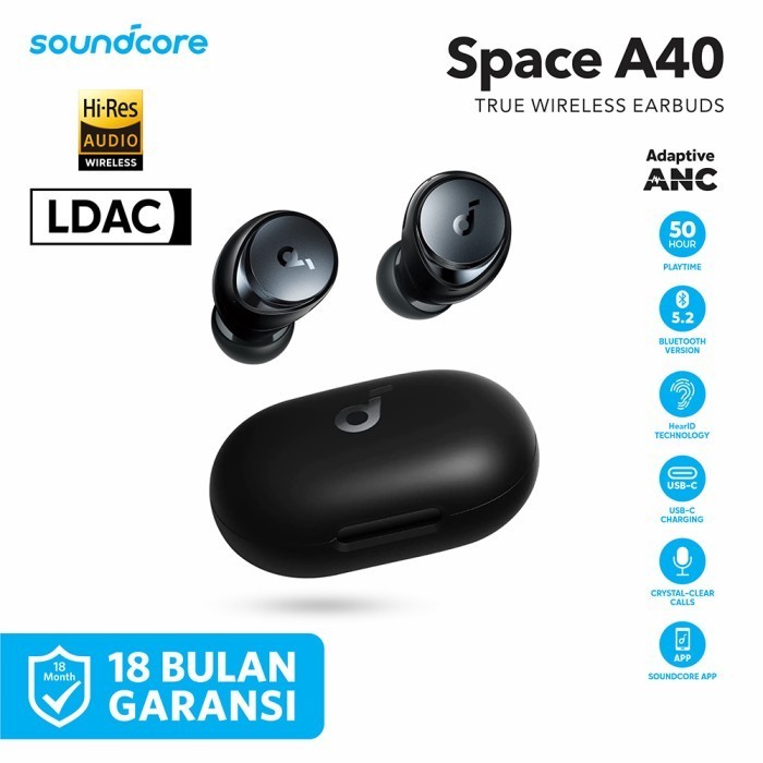 Earphone TWS Anker ANC Soundcore Space A40 - A3936