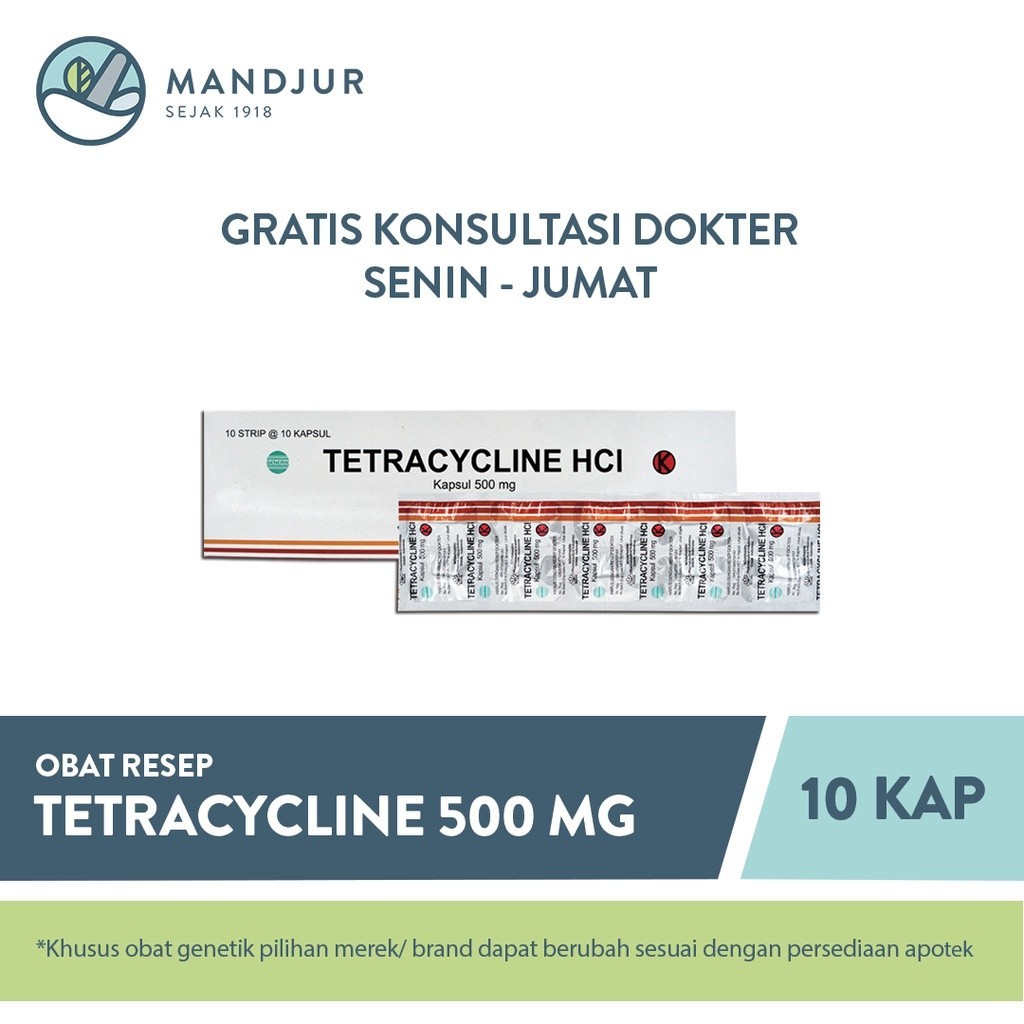 Tetracycline 500 mg 10 Kapsul
