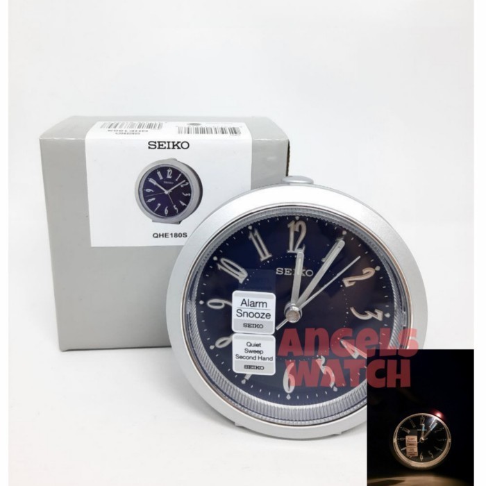 Jam Weker Seiko Glow In The Dark Qhe180 Jam Meja Weker Seiko