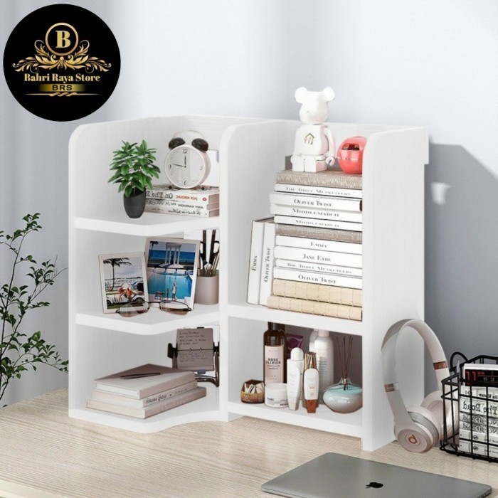 Rak Buku Serbaguna Rak Meja Kantor Rak Meja Belajar Rak Tambahan Meja