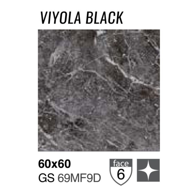 GRANIT GARUDA VIYOLA BLACK GLOSSY GS 69MF9D UKURAN 60X60 BY GARUDA