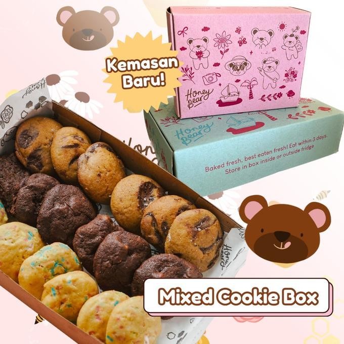 

Mixed Cookie Box | Soft Baked Cookies Kue Kering Coklat Chip Almond