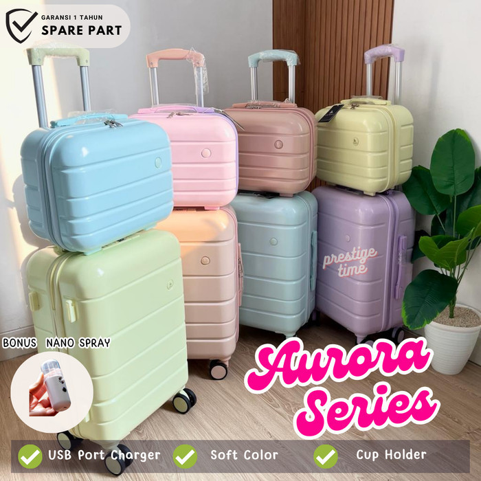 Koper Kabin Cabin Bagasi Luggage Suitcase Koper Pastel Warna Warni