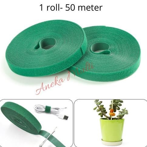 

Kabel Strap Serba Guna Velco Velcro Tanaman Roll Besar Hijau