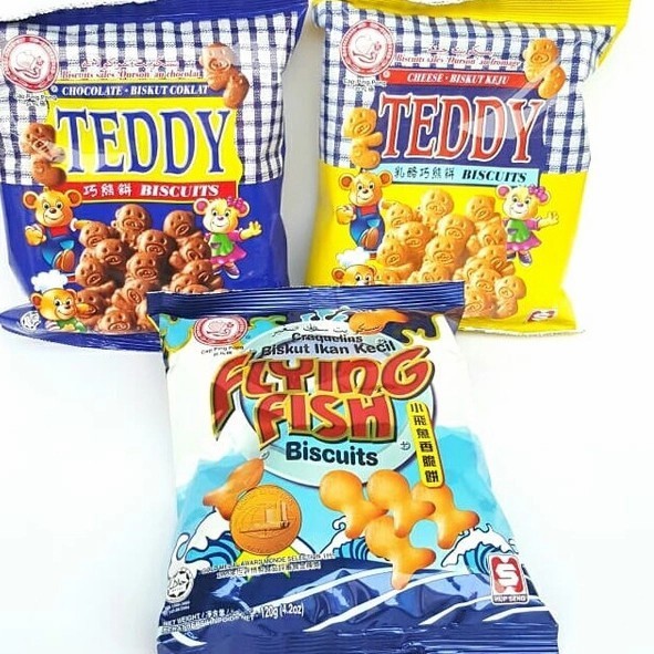 Teddy Biskuit Coklat Keju 120G / Kukis Anak Anak ( Made In Malaysia )