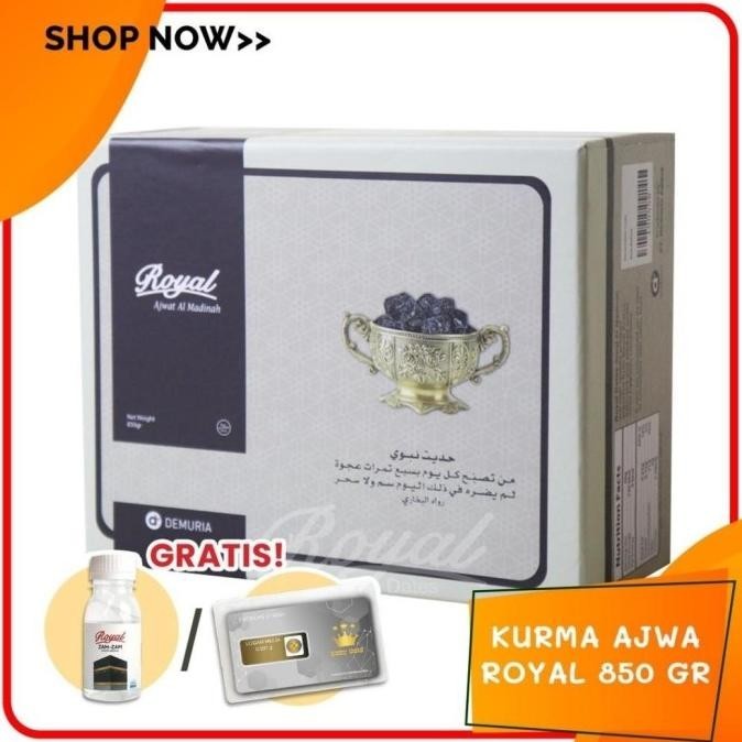 

Kurma Royal Ajwa Al-Madinah 850Gr Kurma Ajwa Premium Ajwa Madinah