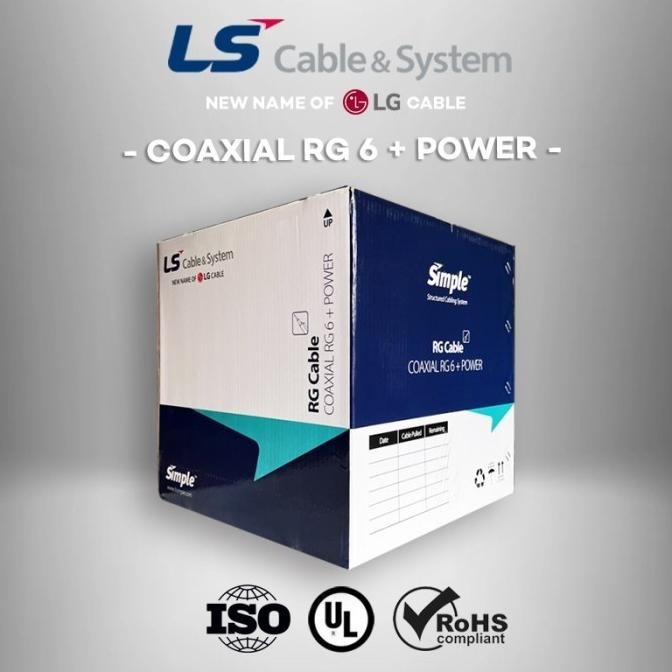 Ls Coaxial Cable Rg6 + Power