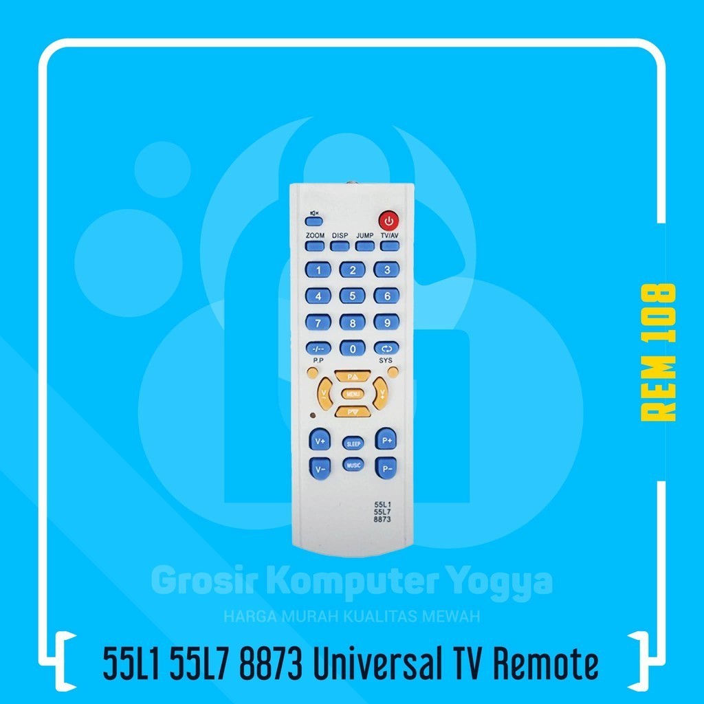 55L1 55L7 8873 Universal Remote Remot TV Tabung China WanSonic / W-Com