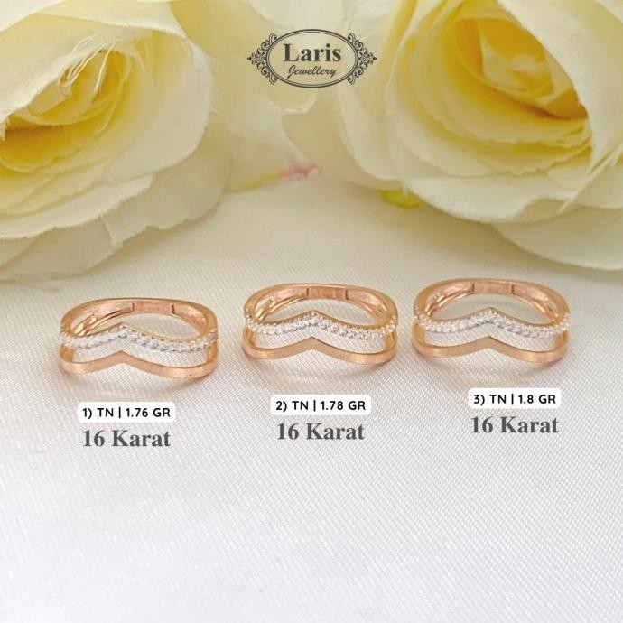 Cincin Emas Aurel Kombinasi 16K