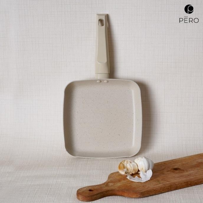 Pero Grill Pan 20Cm / Wajan Panggang Anti Lengket Granite