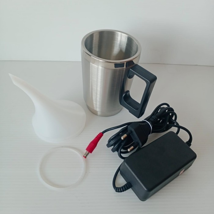 READY Mug Cangkir Pemanas Corong Nano Burn Coating Headlamp Plus Adaptor Set