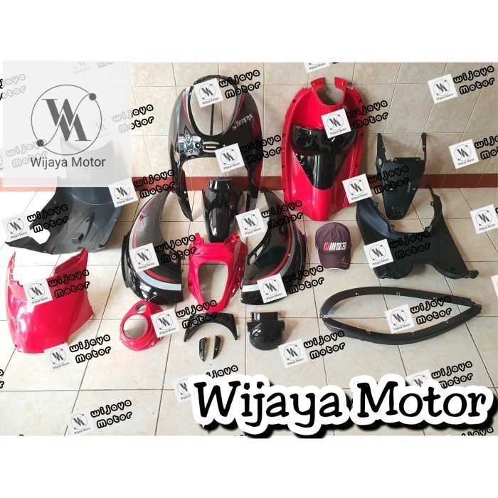Full Set Full Body Bodi Kasar Halus + Baut Scoopy Karbu Scoopy Karbu Terlaris