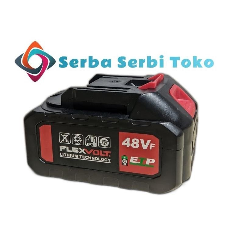 PROMO BATERAI BOR IMPACT WRENCH CORDLESS JLD 48VF BATTERY MESIN IMPACT JLD 48VF