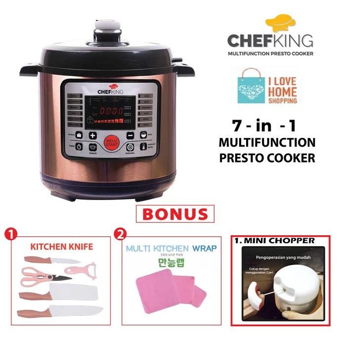 New Sale Chefking Low Carbo - Alat Masak Multi Fungsi, Digital Pressure Cooker Stok Terbatas