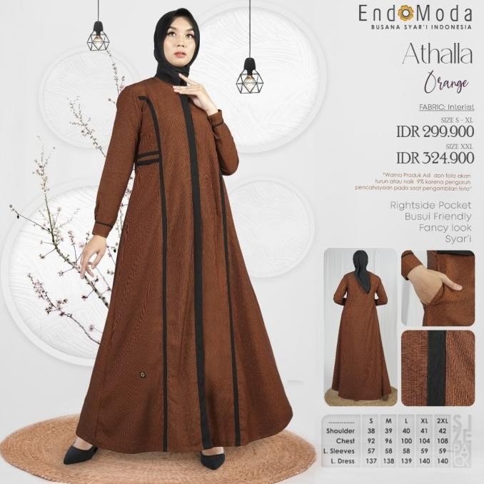 New Sale Gamis Endomoda Athalla Berkualitas
