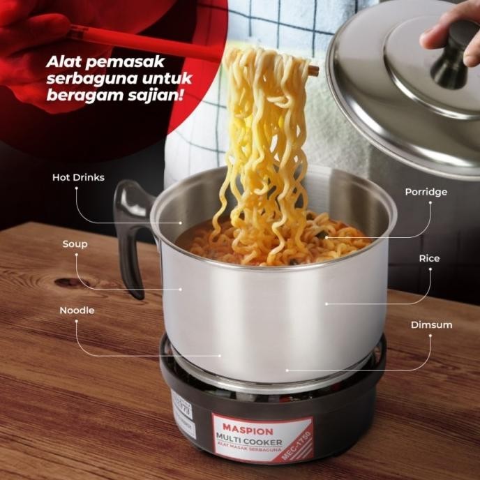 Terlaris Maspion Mec 1750 Multi Cooker Panci Listrik Serbaguna Elektrik Masak Berkualitas