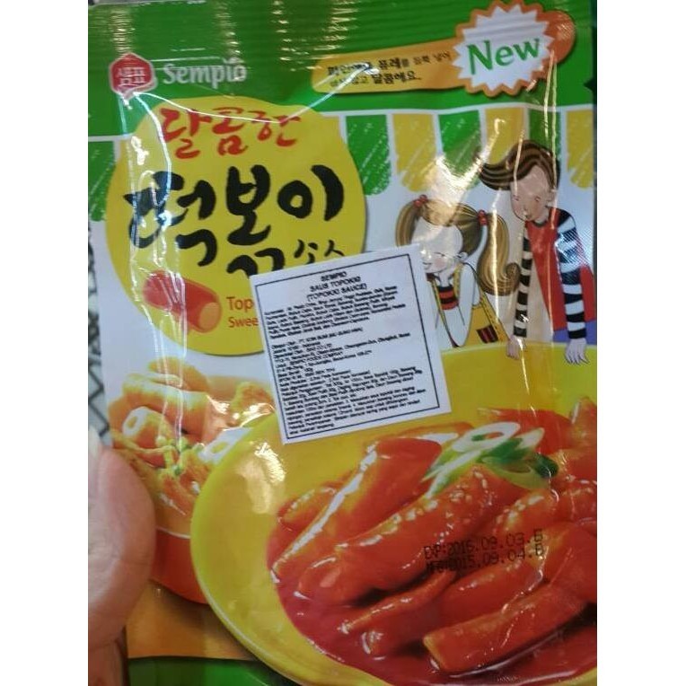 

Korean Sempio Topokki Sauce Sweet Mild Bumbu Saus Topoki Tteok Manis AS23